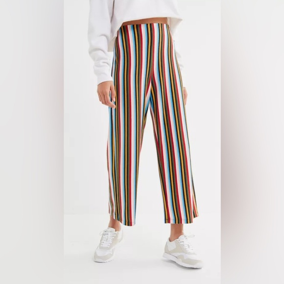 Urban Outfitters Pants - URBAN OUTFITTERS Ant Striped Knit Cropped Pant in Multi Colors Size Small